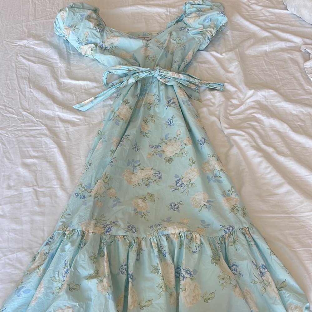 LoveShackFancy x Target Blue Floral Dress